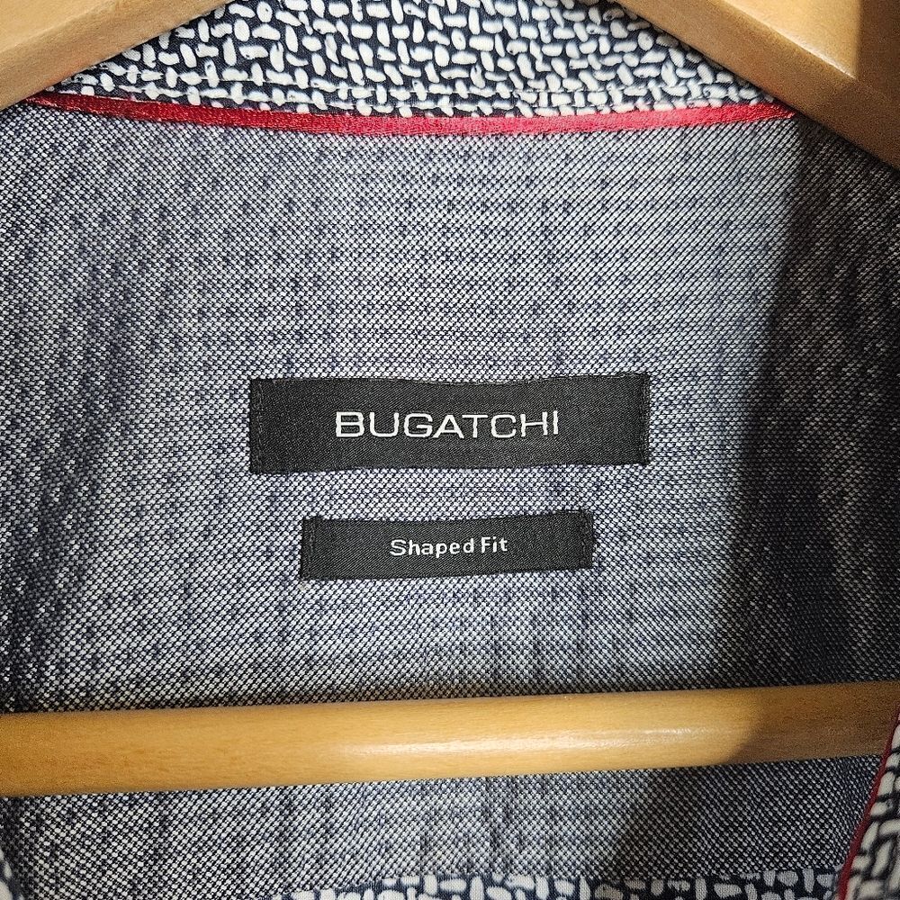 Bugatchi Shaped Fit Button Down, Geometric Design… - image 5